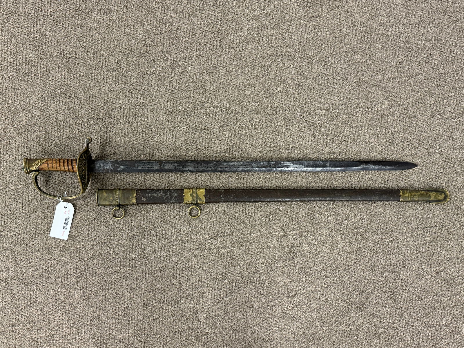 Confederate Sword with Scabbard (1 of 5)