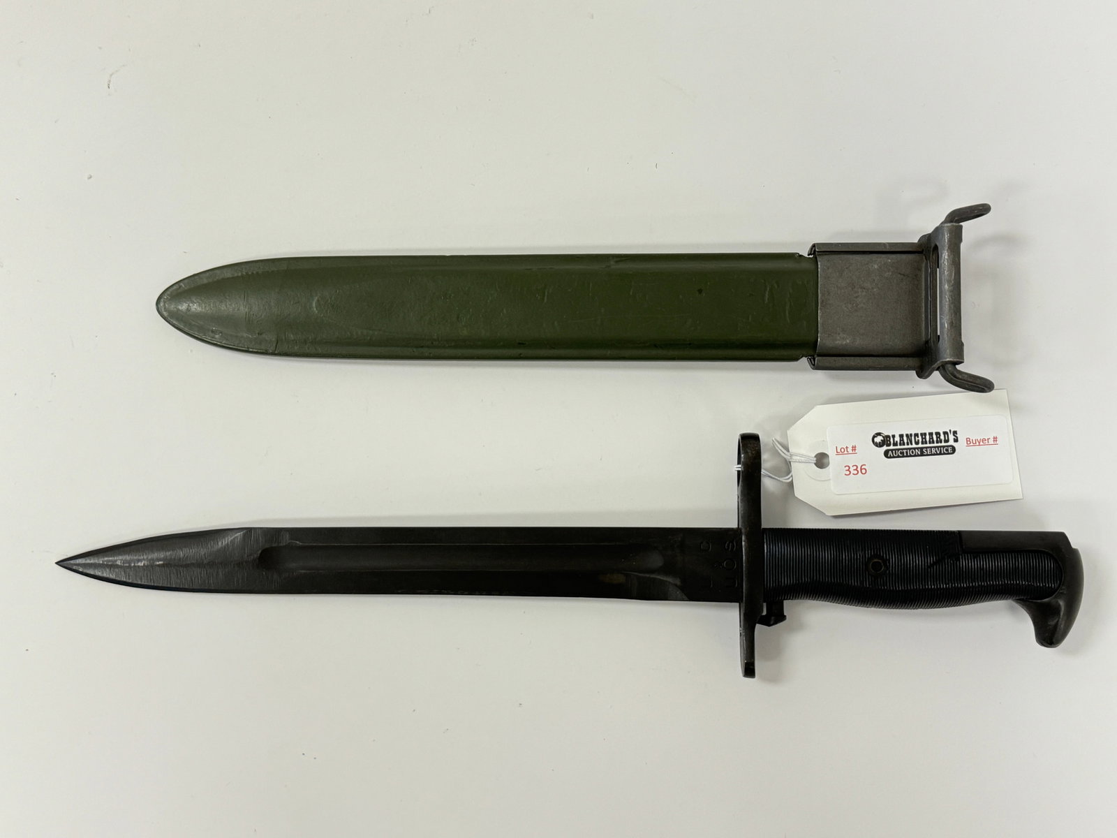 U.S. M-1 Garand WWII Rifle Bayonet: 15 3/4" long.