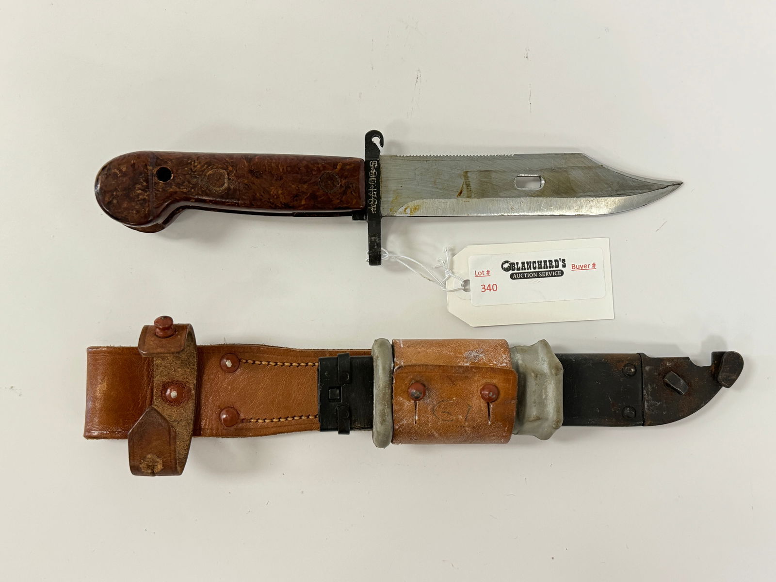 Military Bayonet / Survival Knife w/ Sheath (1 of 2)