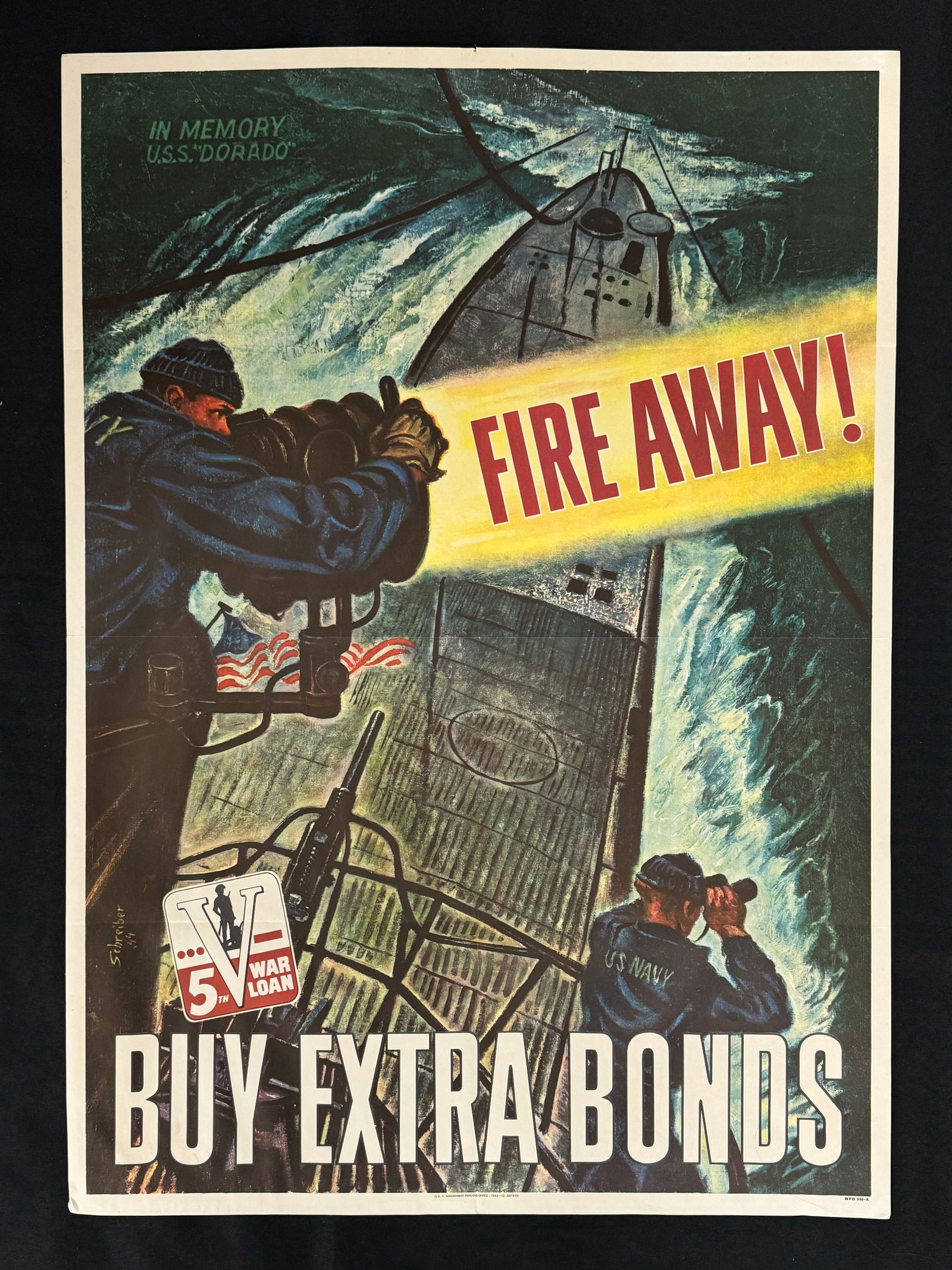 Fire Away! WWII War Bond Poster (1 of 4)