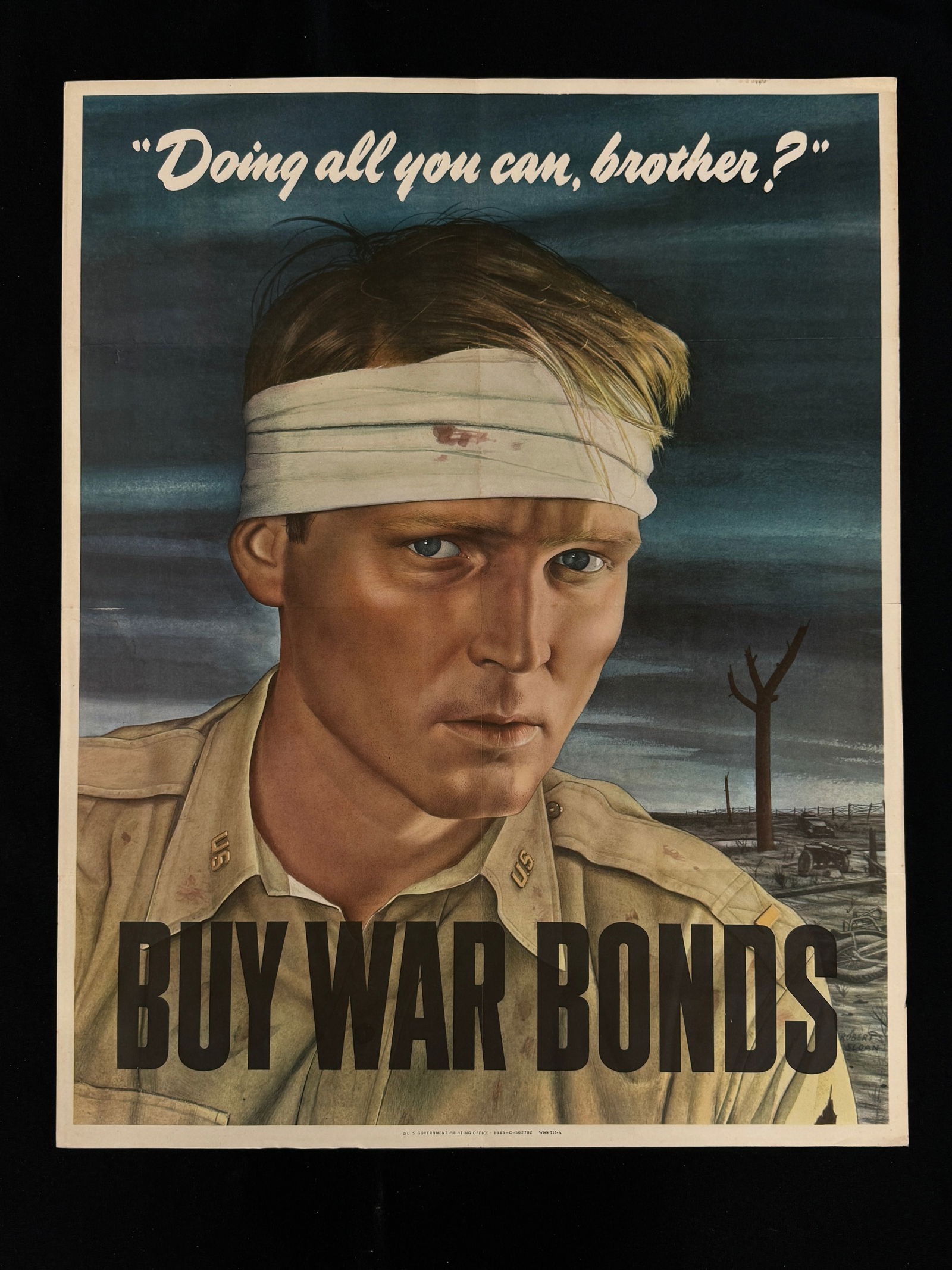 Doing all you can, brother? WWII War Bond Poster (1 of 3)