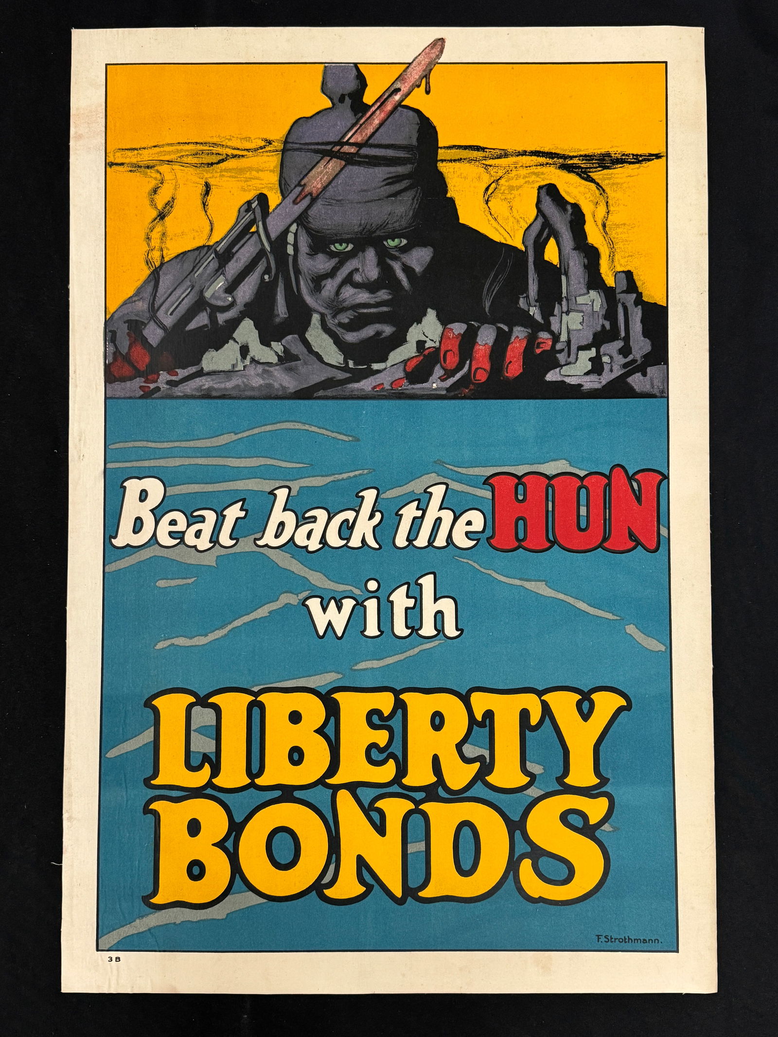Beat back the Hun with Liberty Bonds War Poster (1 of 3)