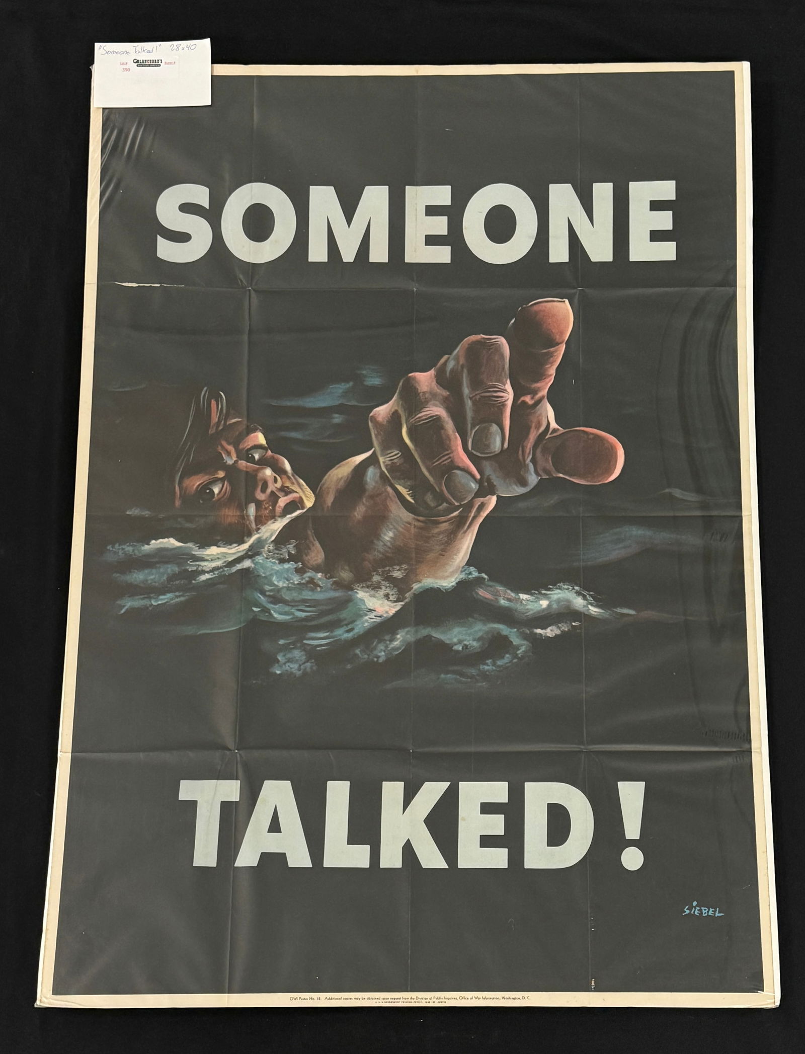 Original World War II, "Someone Talked" Poster (1 of 3)