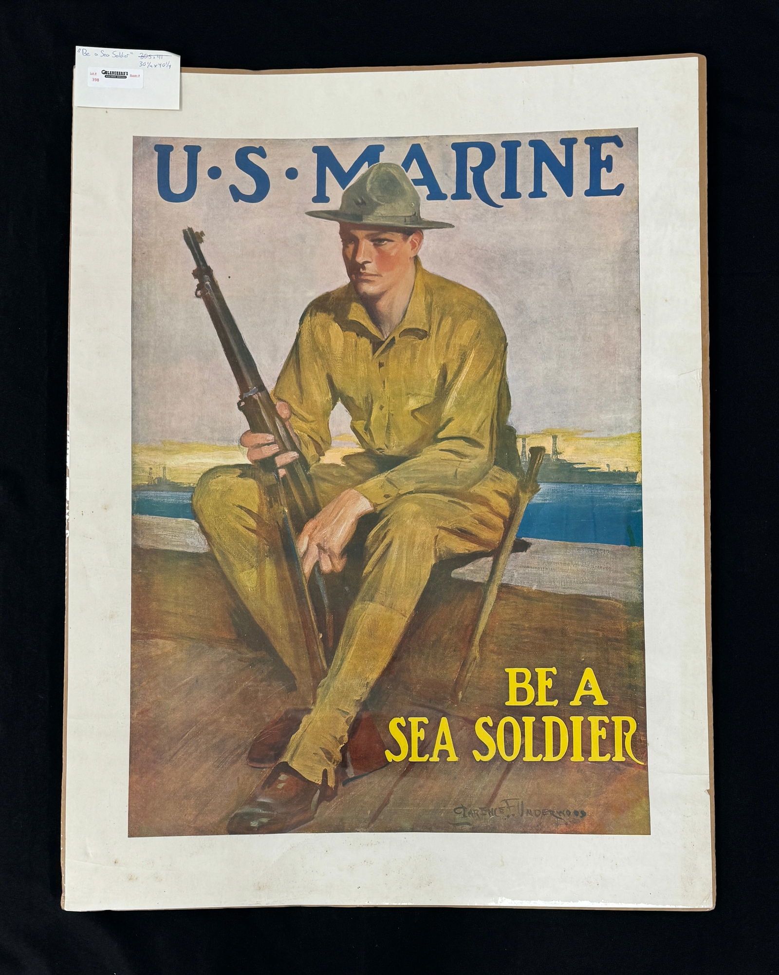 U.S. Marine Be A Sea Solider WWI Poster (1 of 2)