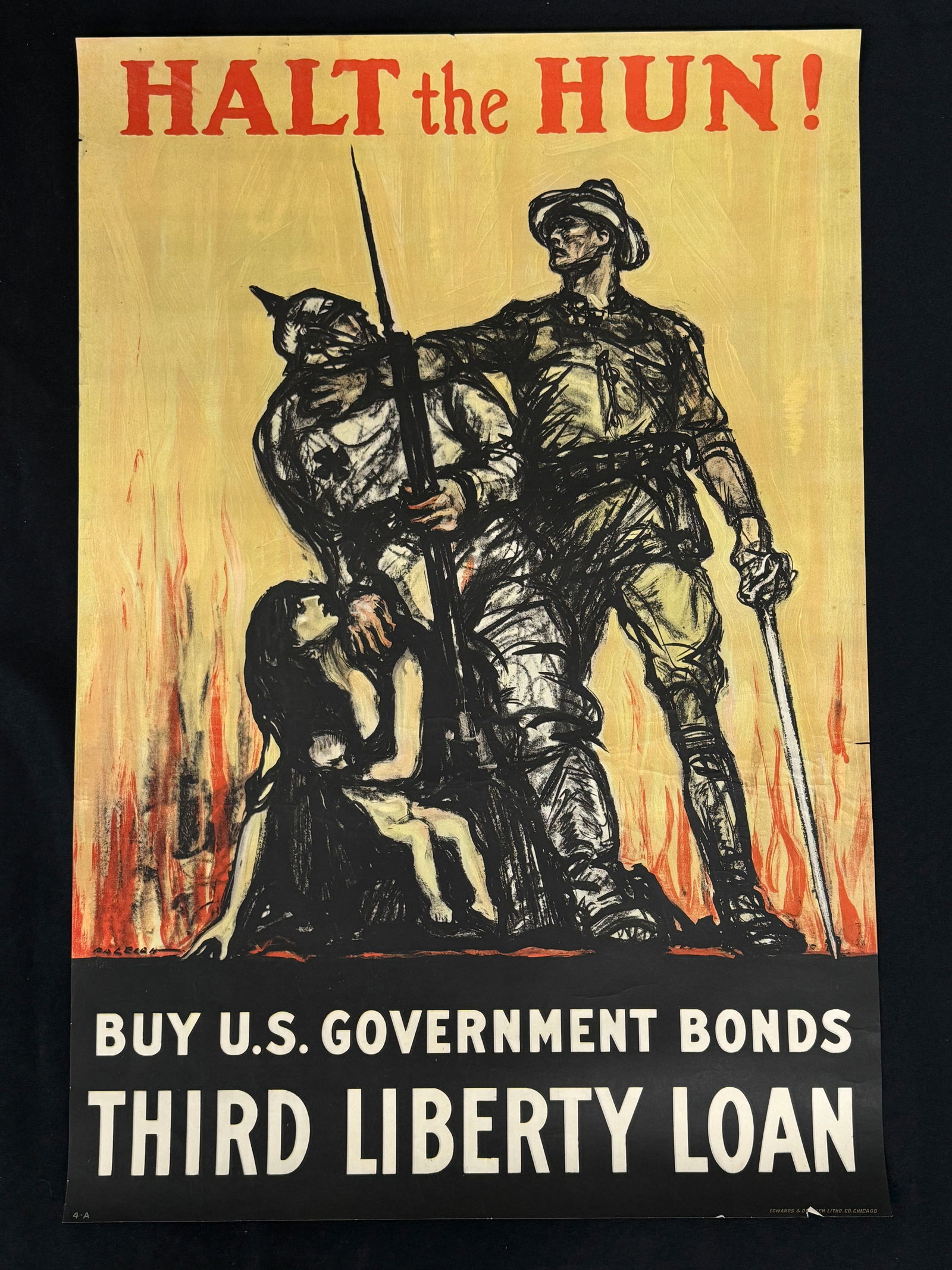 Halt the Hun WWII Poster (1 of 4)