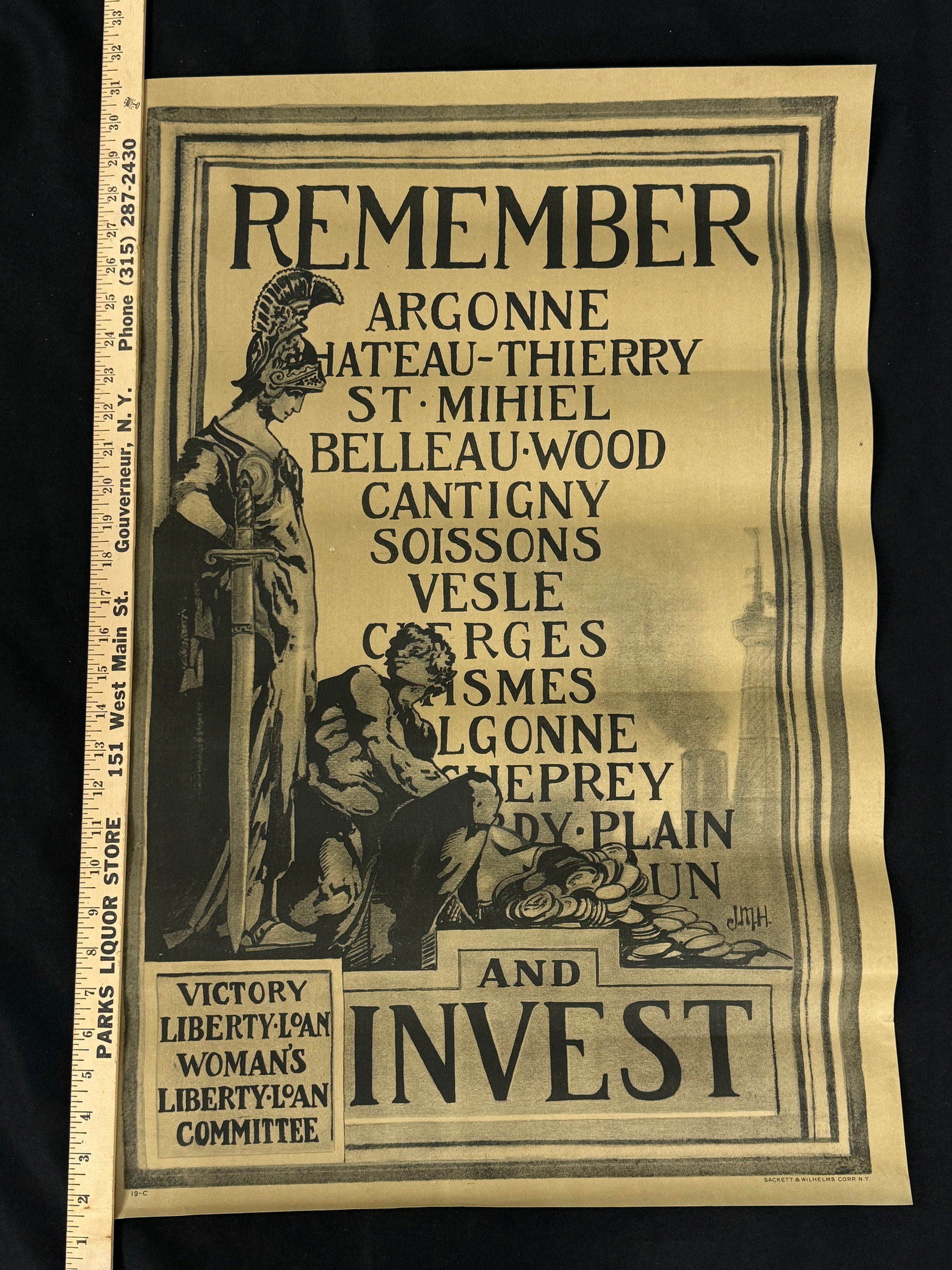 Remember And Invest WWII Poster: 20" x 30"
