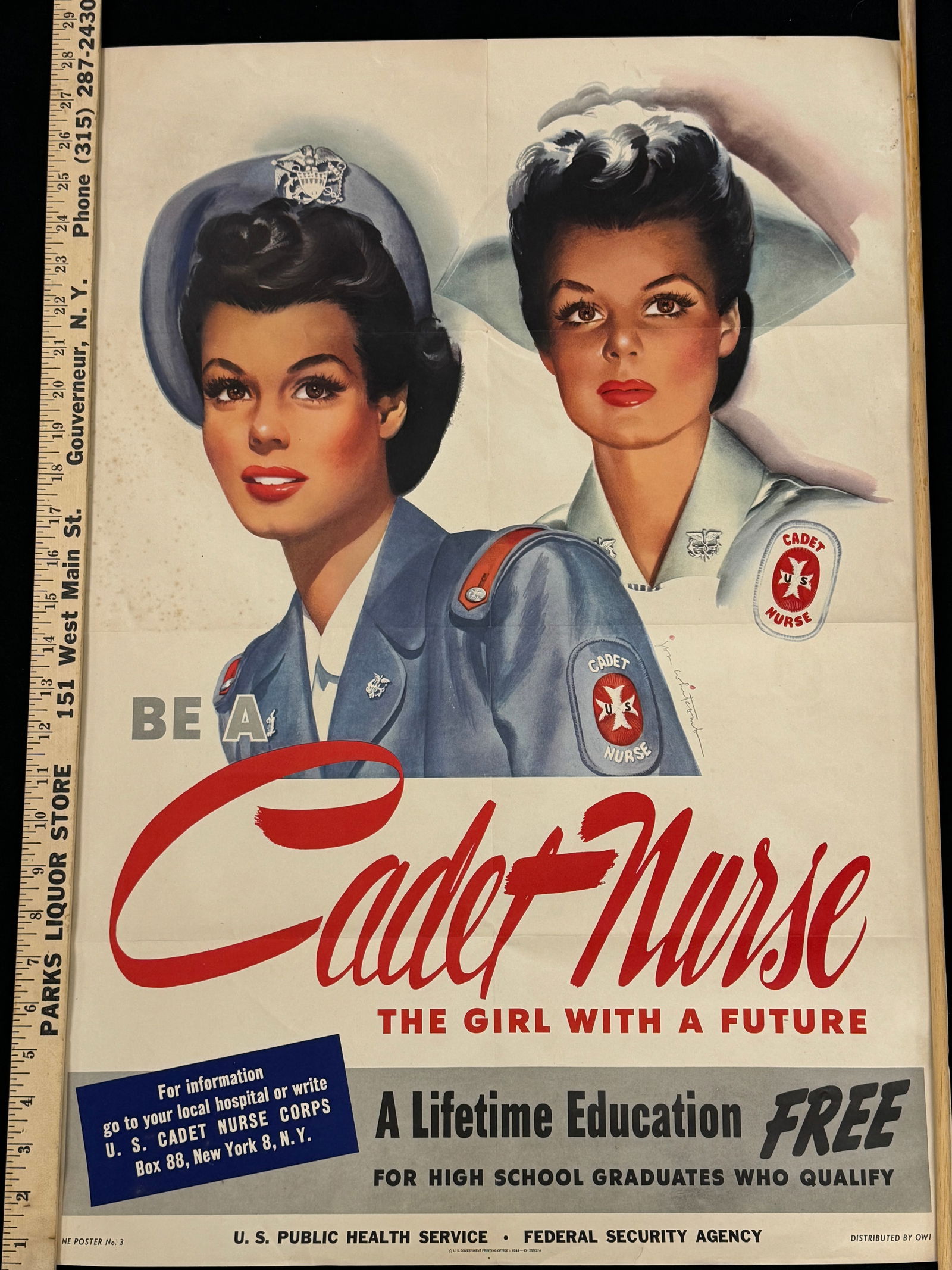 Cadet Nurse WWII Recruiting Poster (1 of 3)