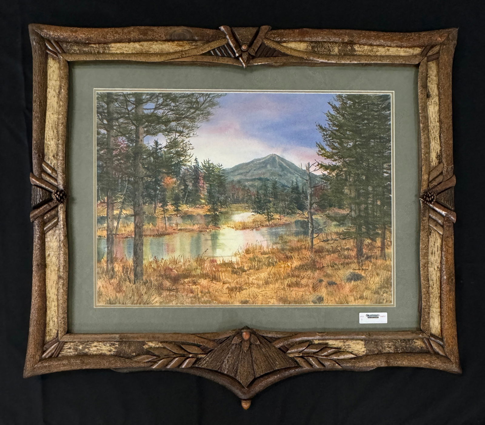Jeanne Dupre Adirondack Watercolor in Custom Frame (1 of 5)