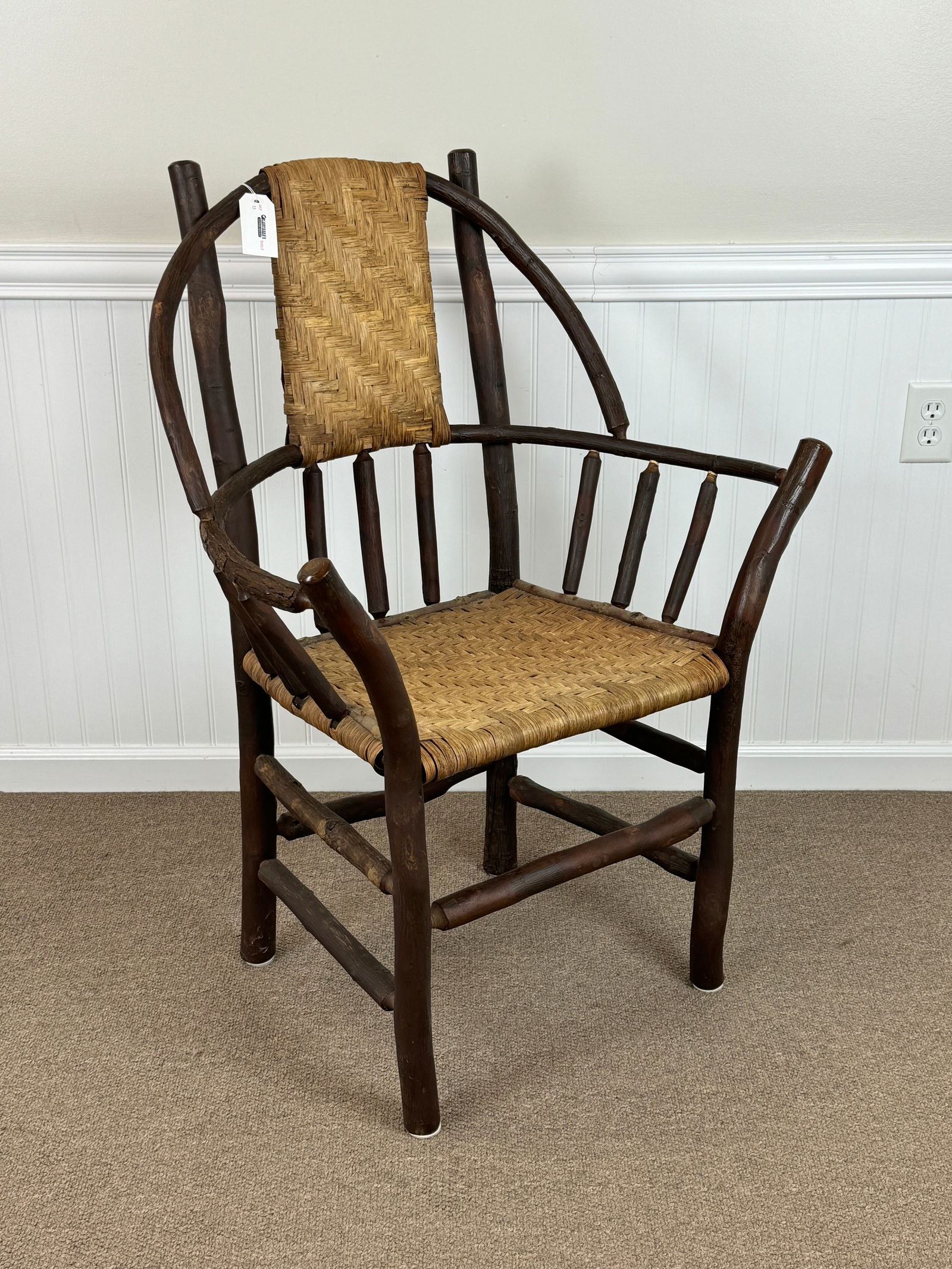 Old Hickory Style Sackback Arm Chair (1 of 5)