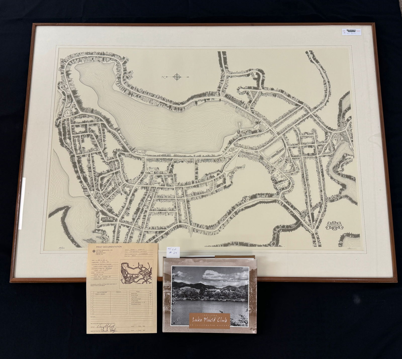 1980 Lake Placid, NY Map by Duane Aschweitz (1 of 4)