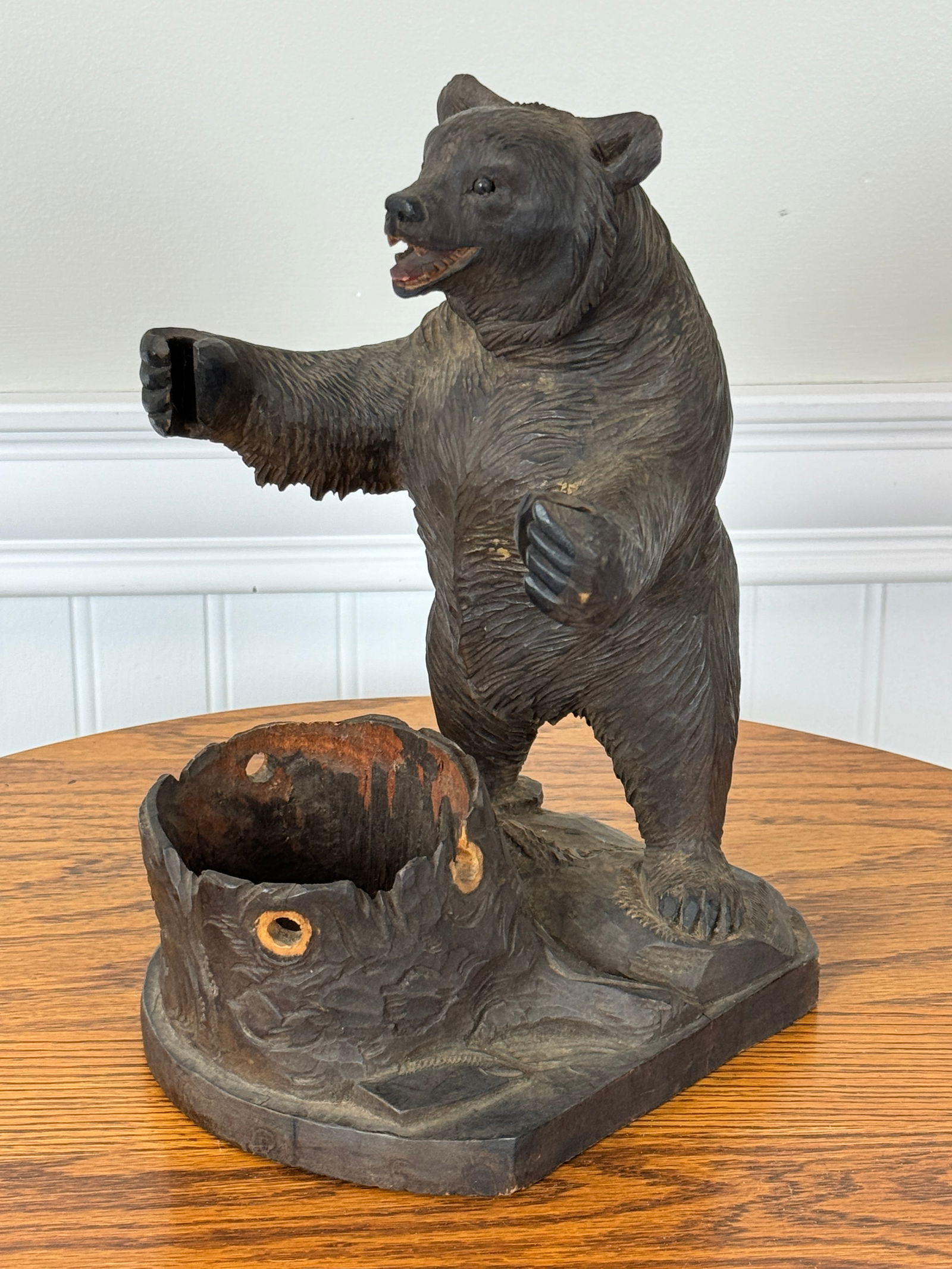 Early Black Forest Standing Bear over Stump (1 of 5)