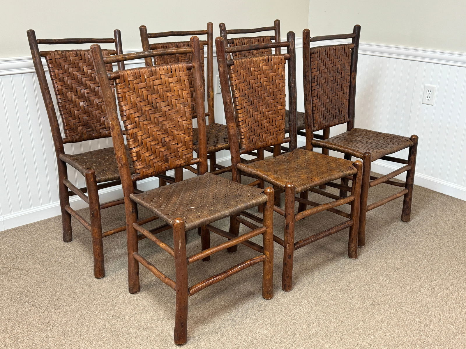 Set of 6 Old Hickory Branded Side Chairs (1 of 5)