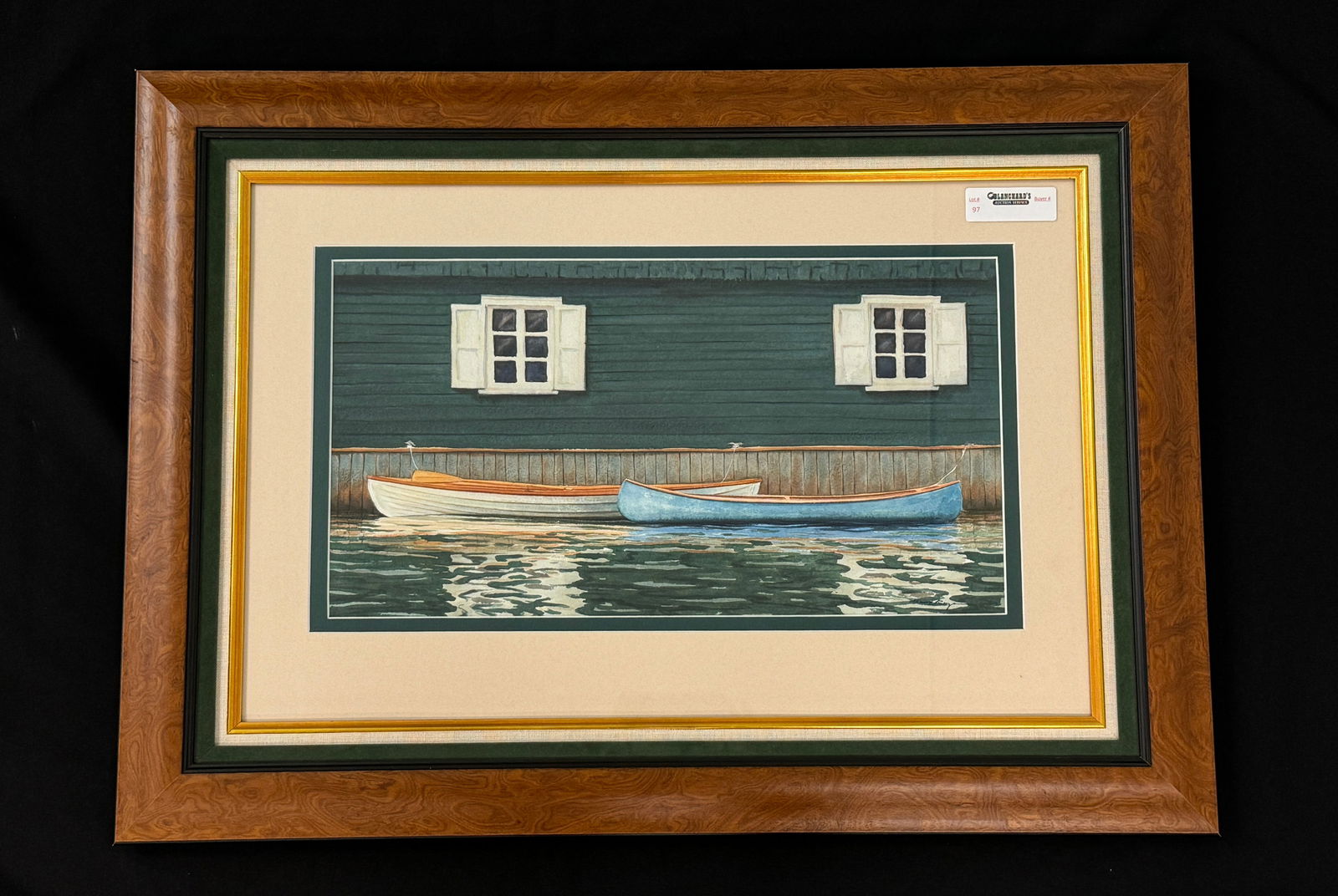 Michael Ringer Original Watercolor Canoe and Skiff (1 of 4)