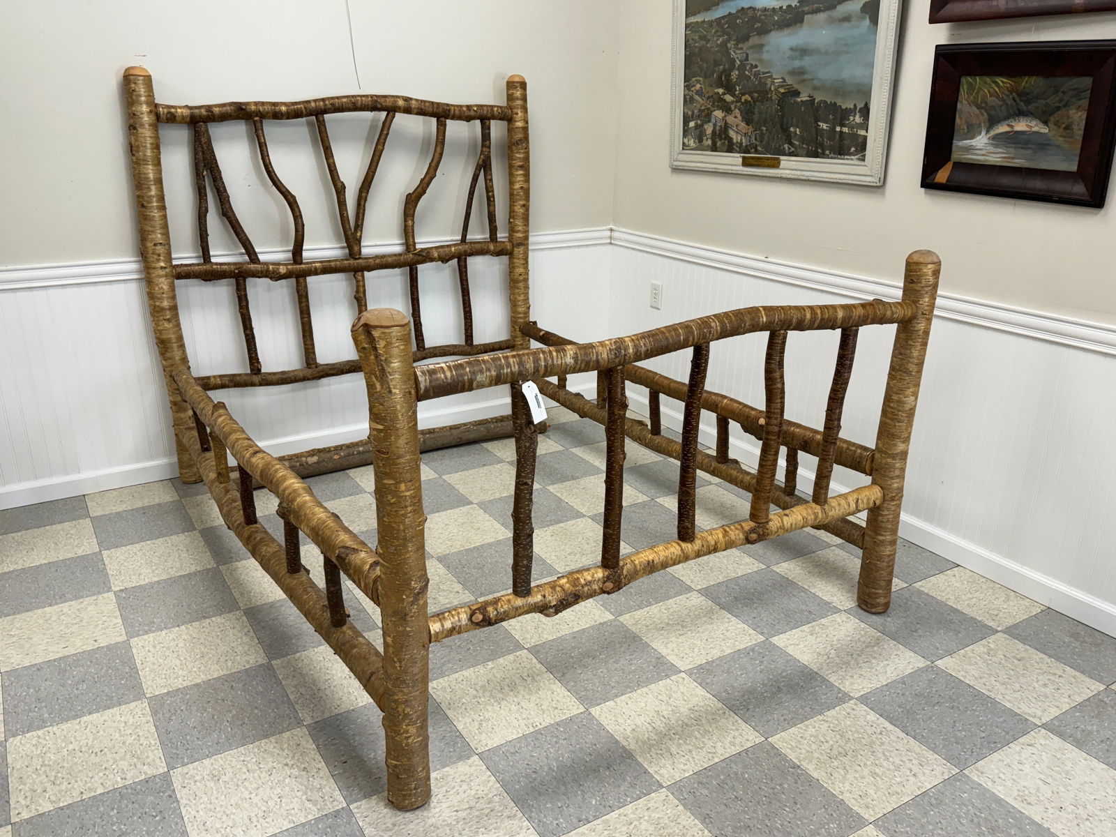 Adirondack Yellow Birch Full Size Bed (1 of 4)