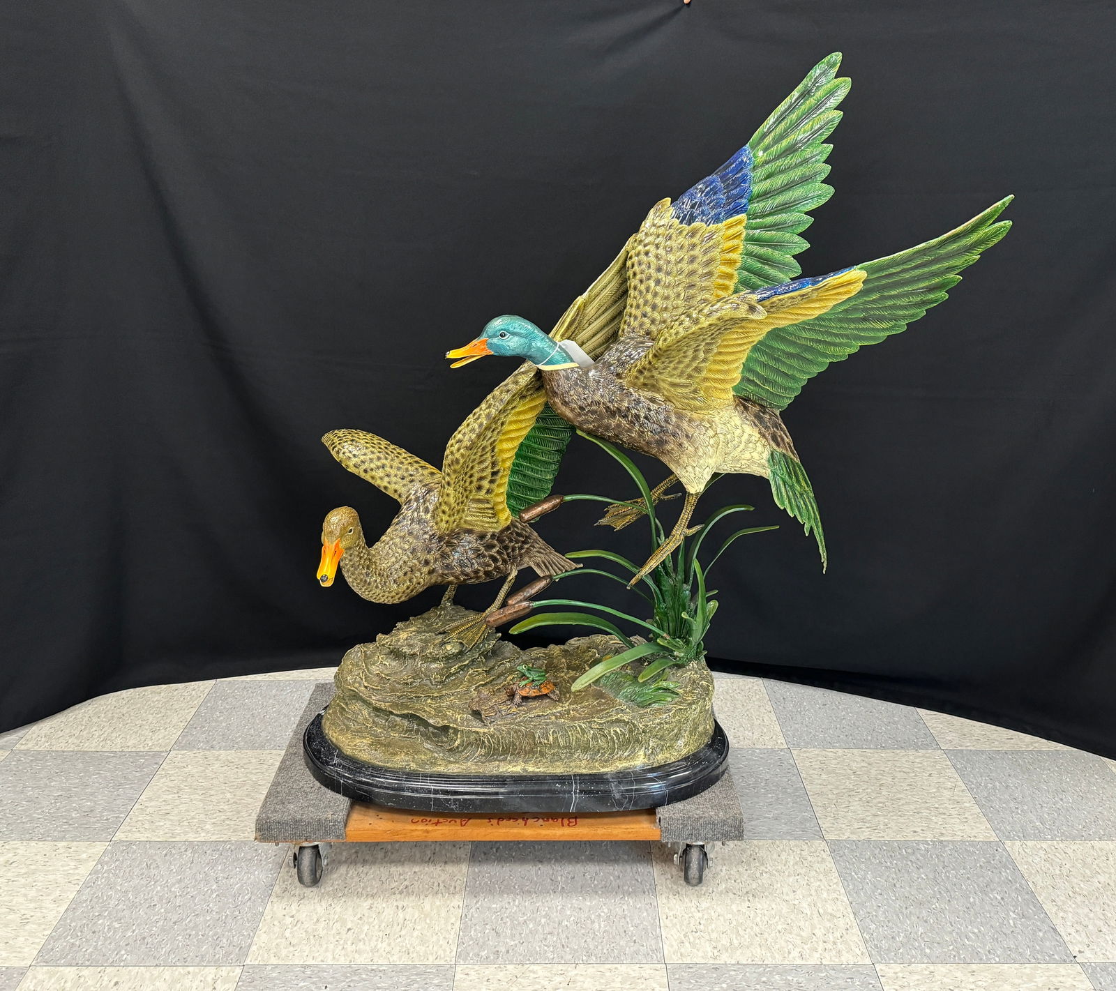 Bronze Sculpture of Flying Mallards (1 of 5)