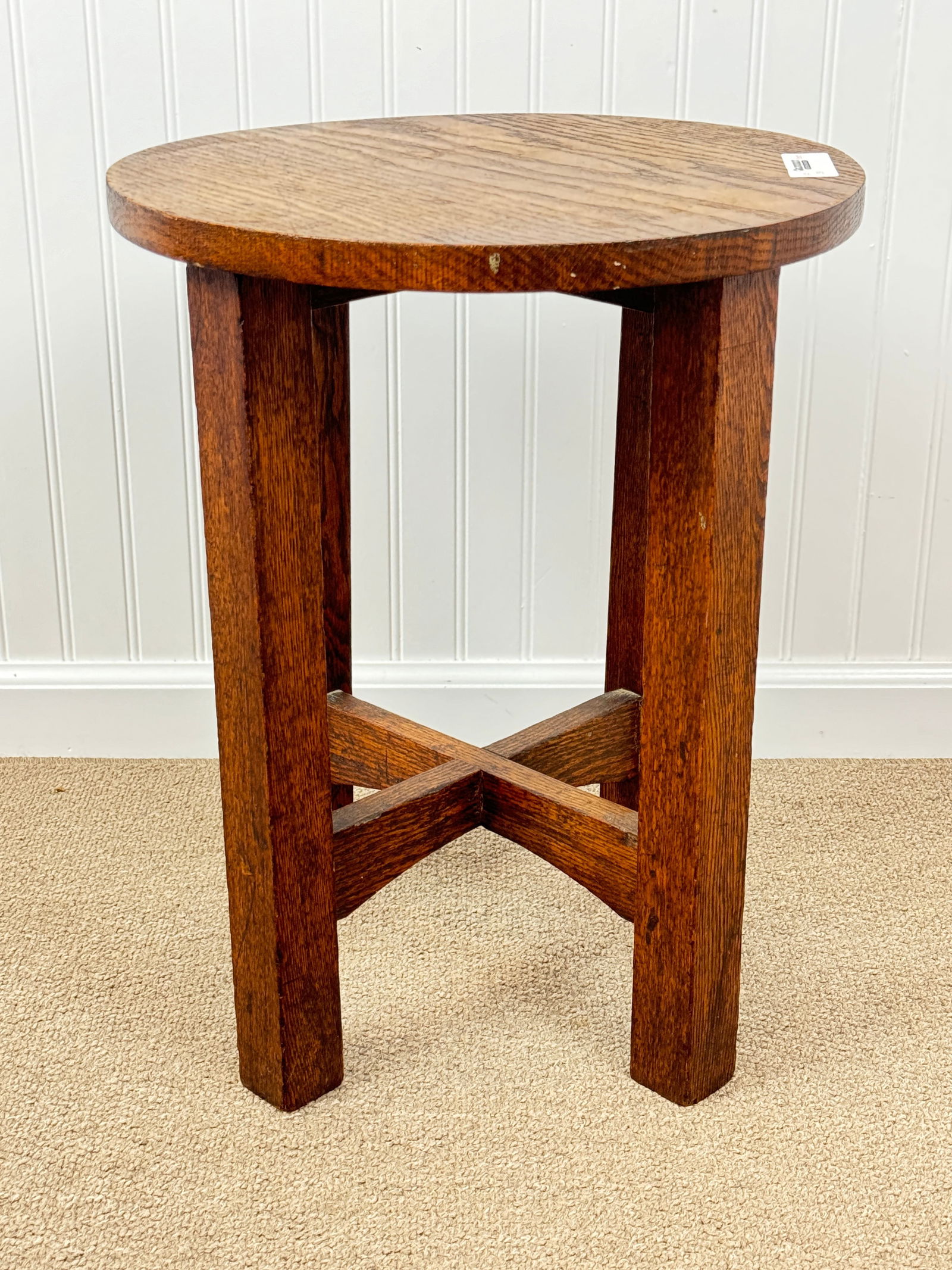 Mission Oak Taboret Stand (1 of 4)