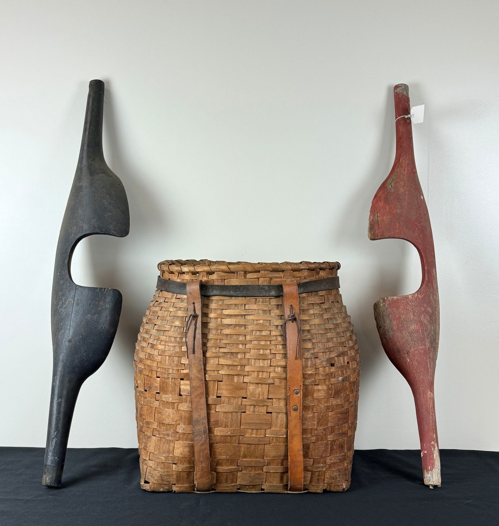 Adirondack Pack Basket & 2 Painted Guideboat Yolks (1 of 2)