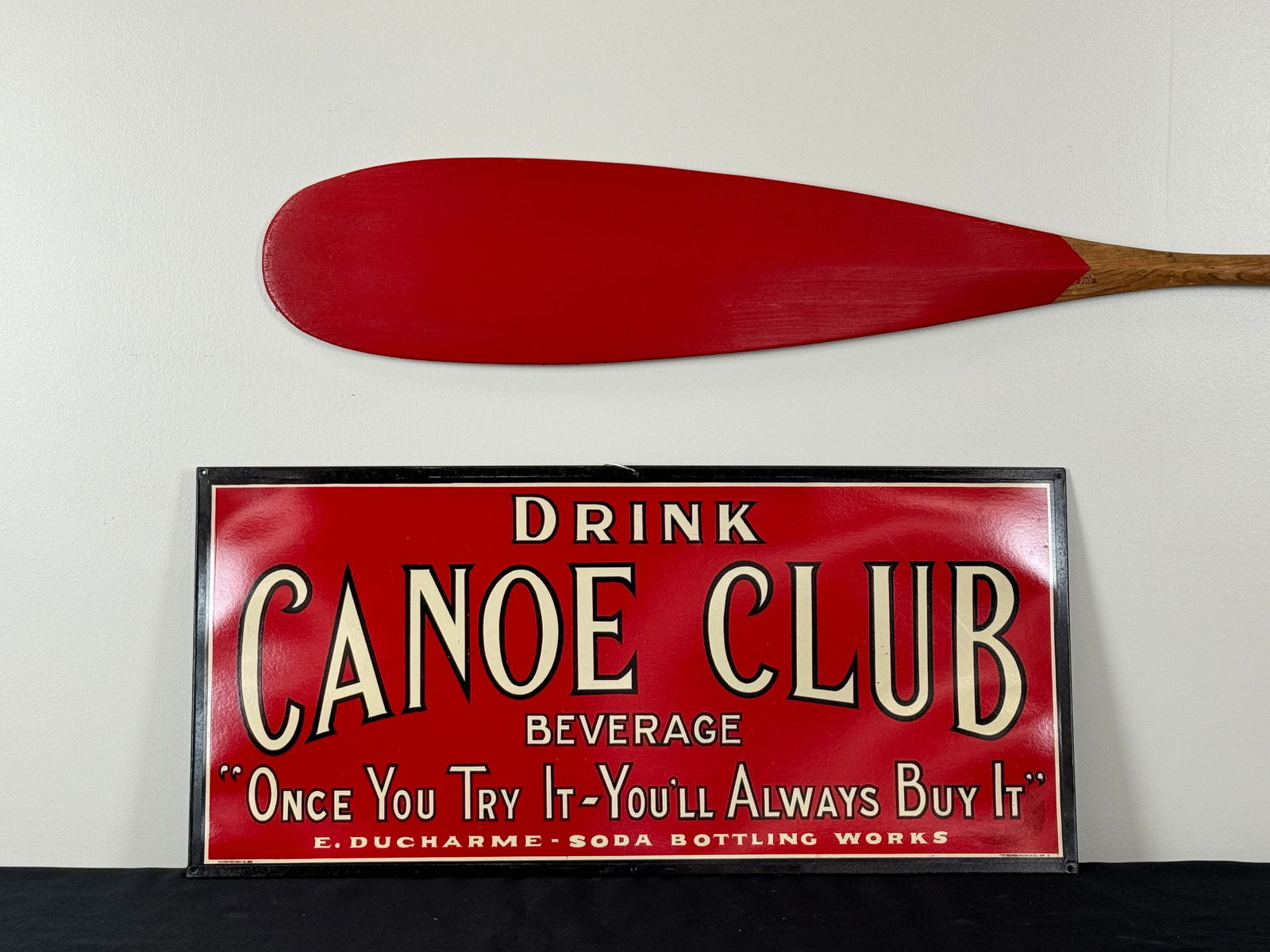Canoe Club Vintage Advertising Sign (1 of 4)