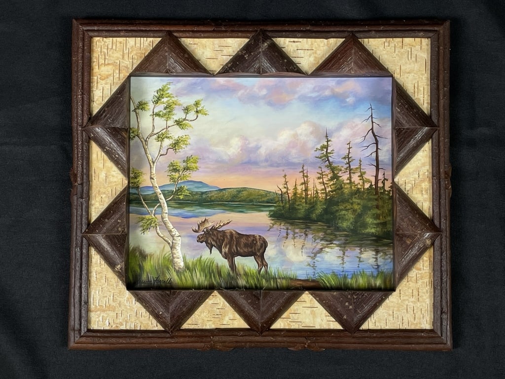 Jessica Farrell Adirondack Moose Oil Painting (1 of 5)