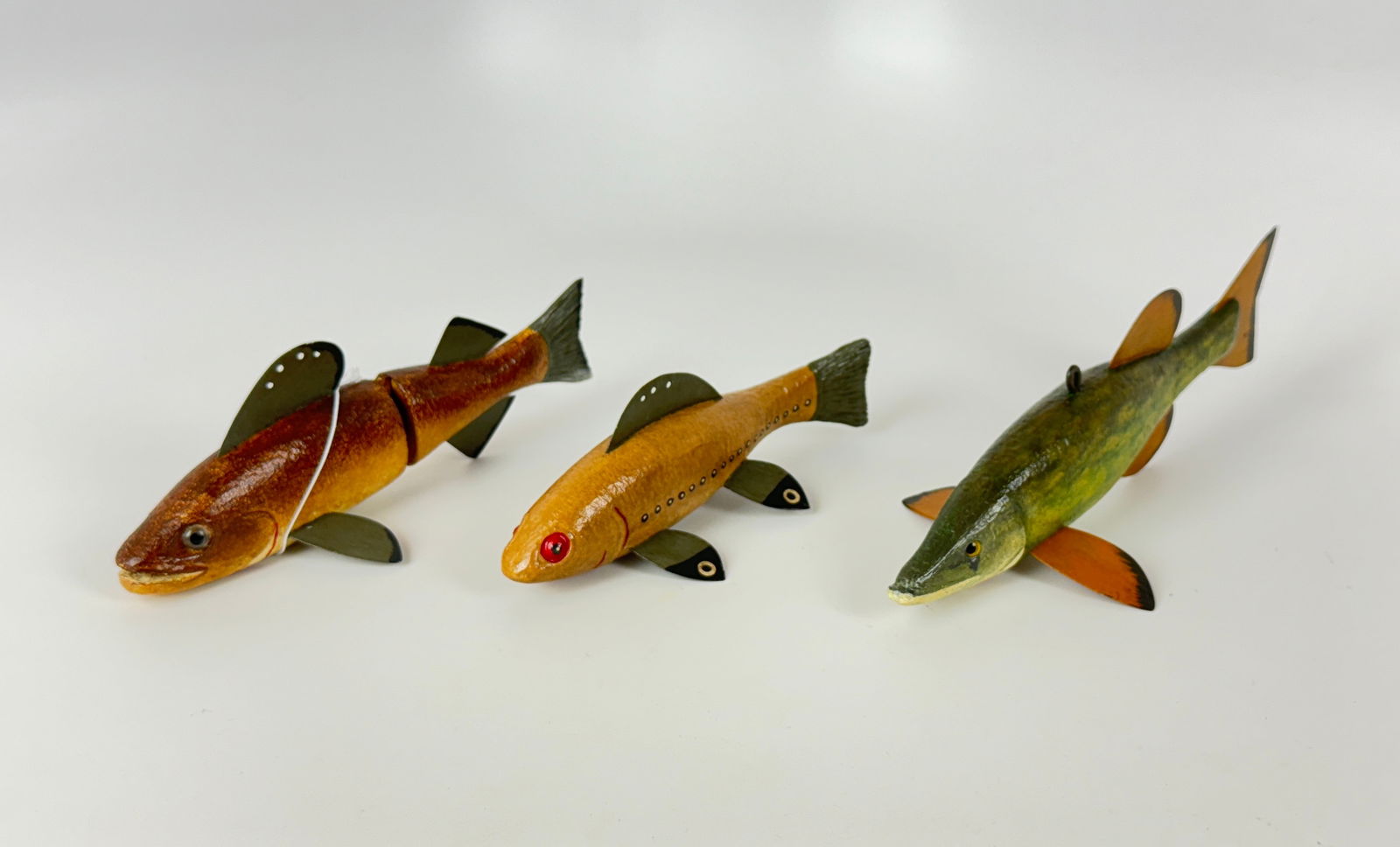 3 Contemporary Folk Art Fish Decoys (1 of 3)