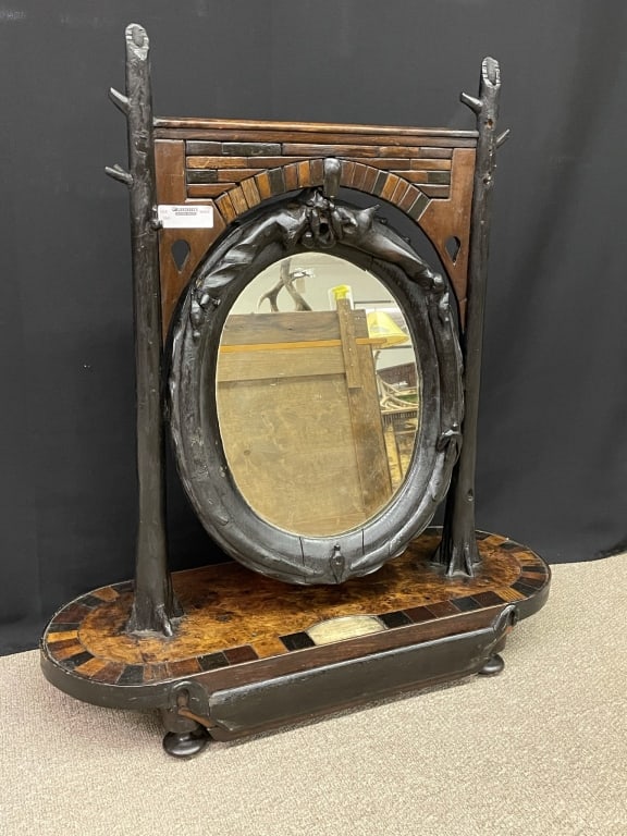 Rustic Antique Dresser Top Mirror (1 of 4)