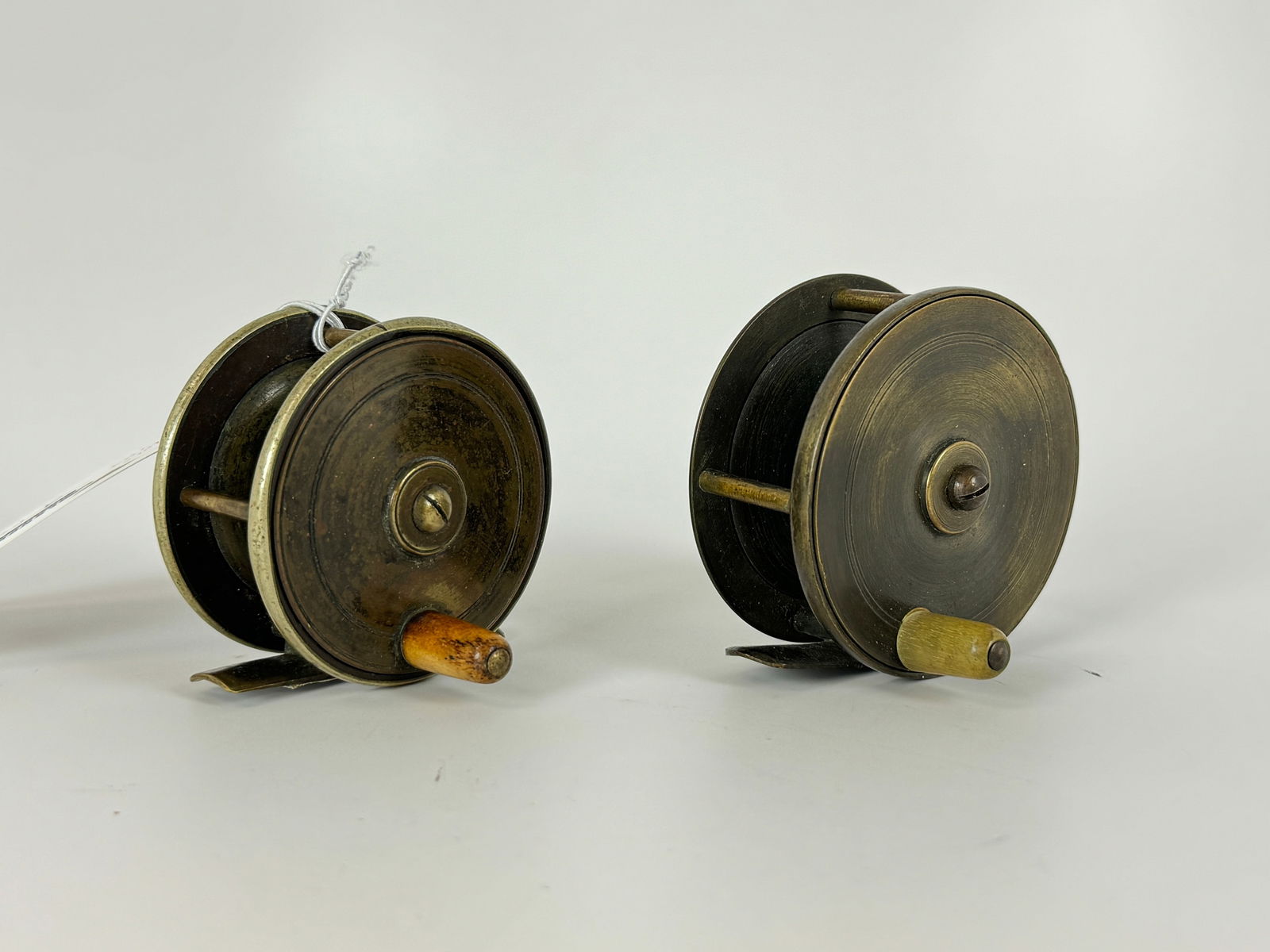 2 Early Brass Fishing Reels (1 of 2)