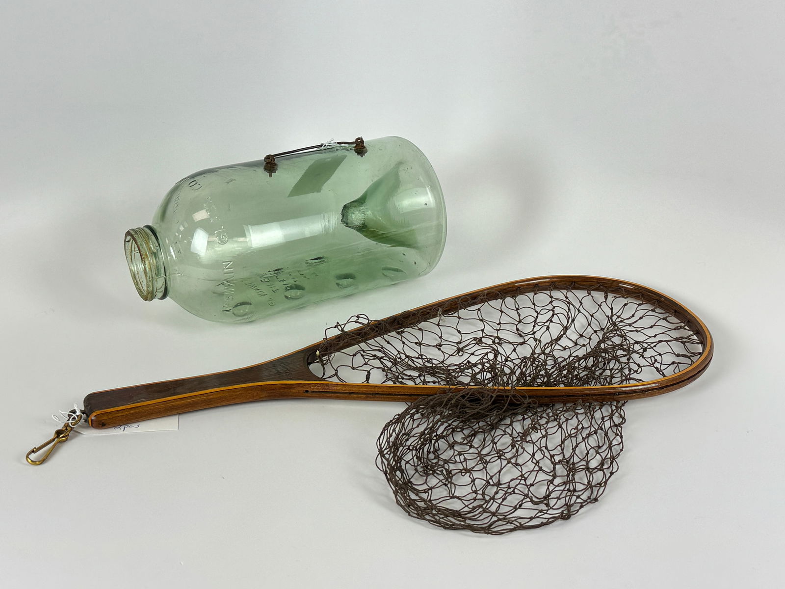 Glass Minnow Trap and Orvis Trout Net (1 of 3)