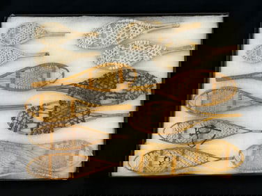 6 Pair of Miniature Snowshoes