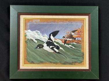 Michael Ringer American Goldeneye Oil Painting
