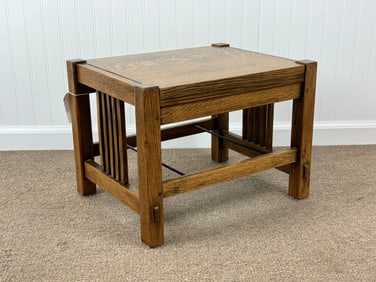 Stickley Quarter Sawn Oak Foot Stool