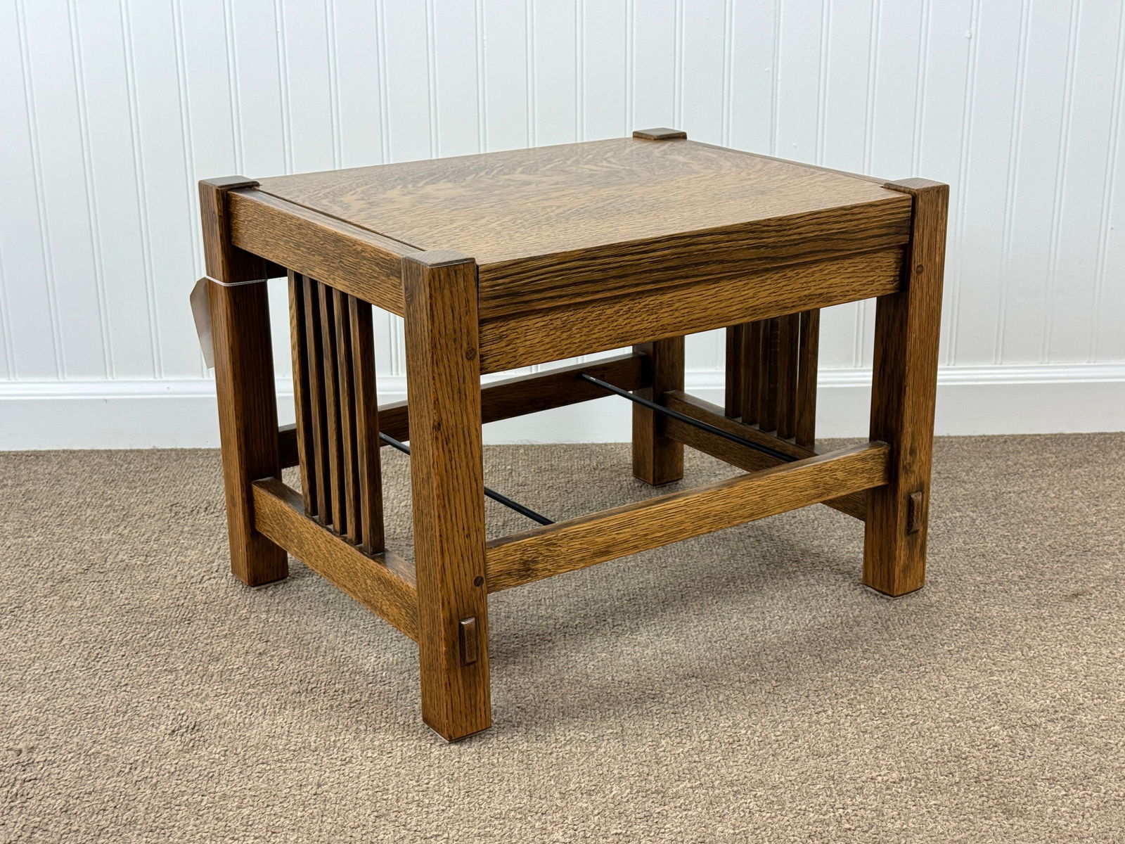 Stickley Quarter Sawn Oak Foot Stool (1 of 4)
