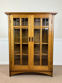 Warren Hile Studio Arts & Crafts China Cabinet