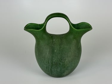 Hampshire Pottery Single Handle Double Vase