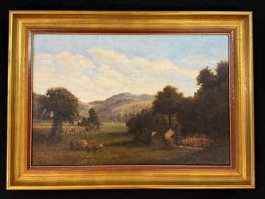 Oil on Canvas Country Landscape