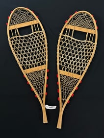 Pair of Early Snowshoes with Red Tassels