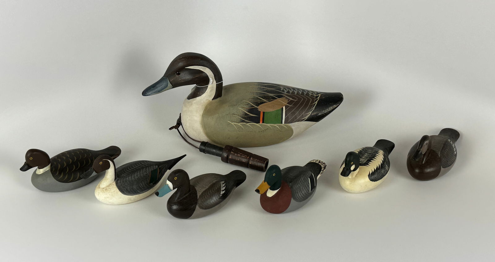 6 Capt Roger Urie Miniature Duck Decoys (1 of 3)