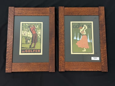 Dard Hunter Studios Pair of Framed Prints
