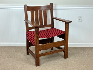 L & J G Stickley Sling Arm Chair