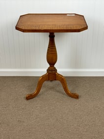 Curly Maple Queen Ann Candle Stand