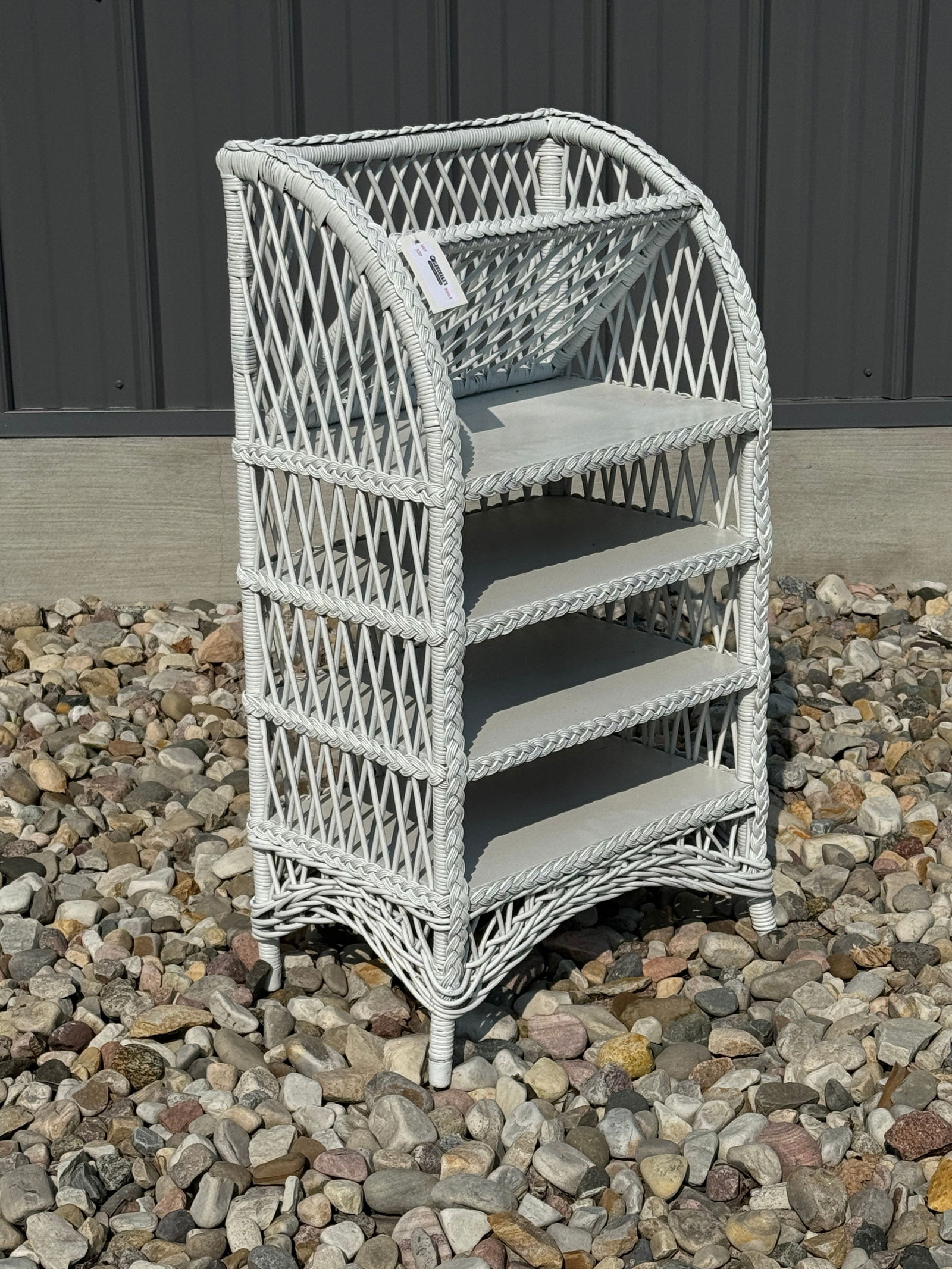 Heywood Wakefield Wicker Music Stand / Shelf (1 of 4)