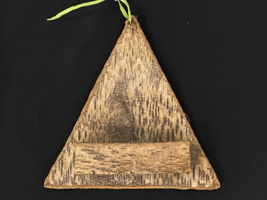 Birch Bark and Sweet Grass Triangular Wall Pocket