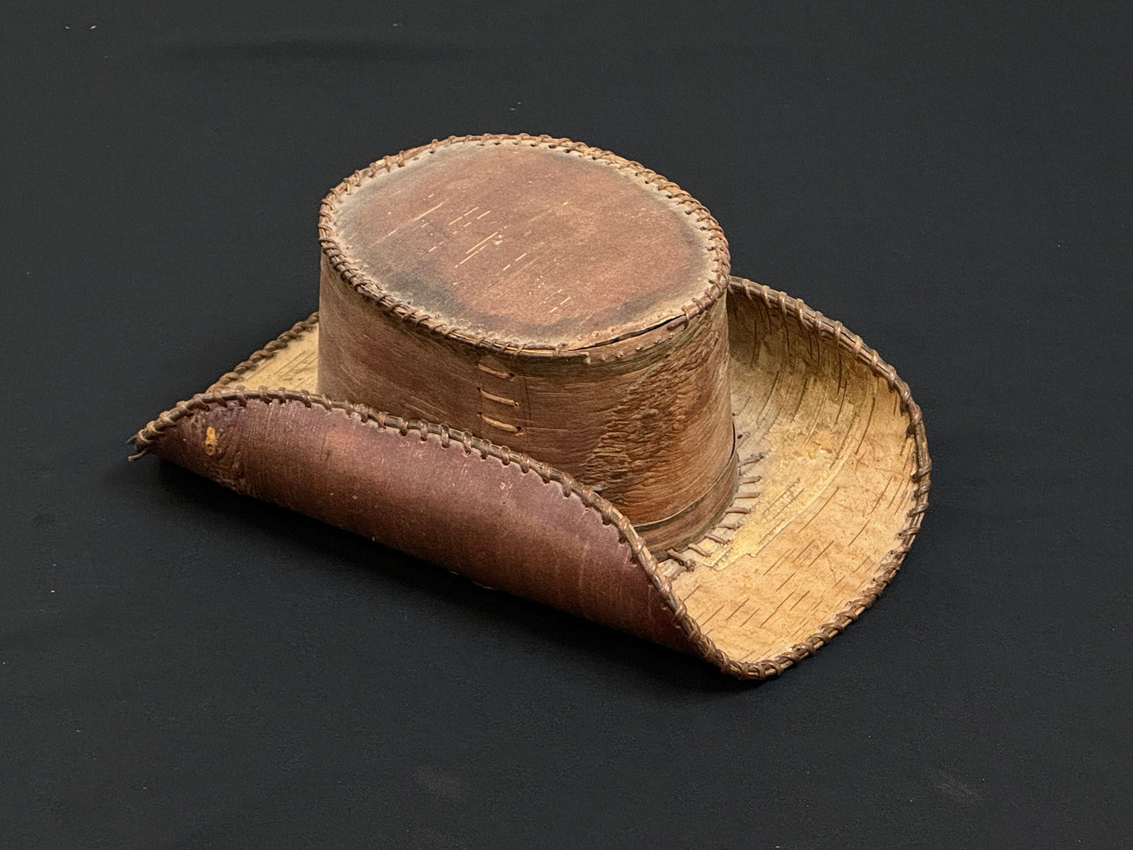 Unusual Adirondack Birch Bark Cowboy Hat (1 of 4)