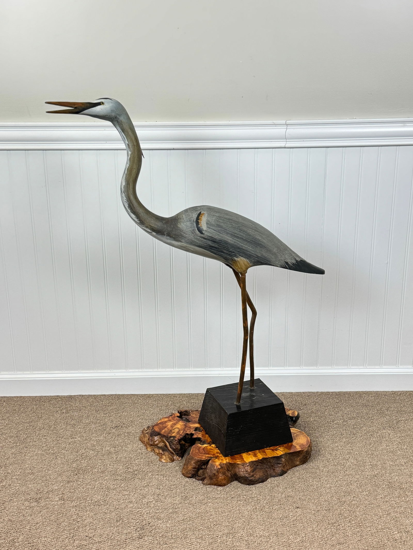 A. Hibbard Blue Heron Sculpture (1 of 4)