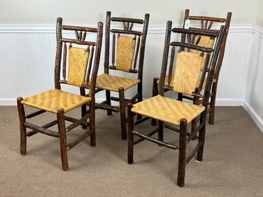 4 Old Hickory Style Dining Room Chairs