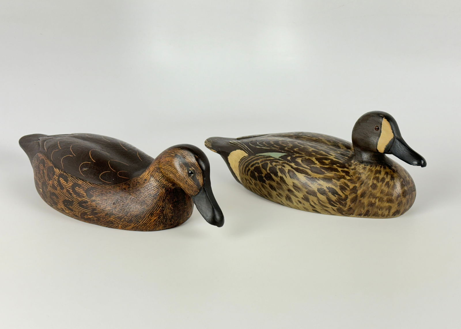 Pair of Blue Wing Teal Duck Decoys (1 of 7)