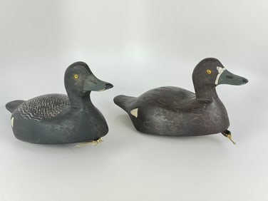 Pair of Cec John Ontario Broadbill Duck Decoys