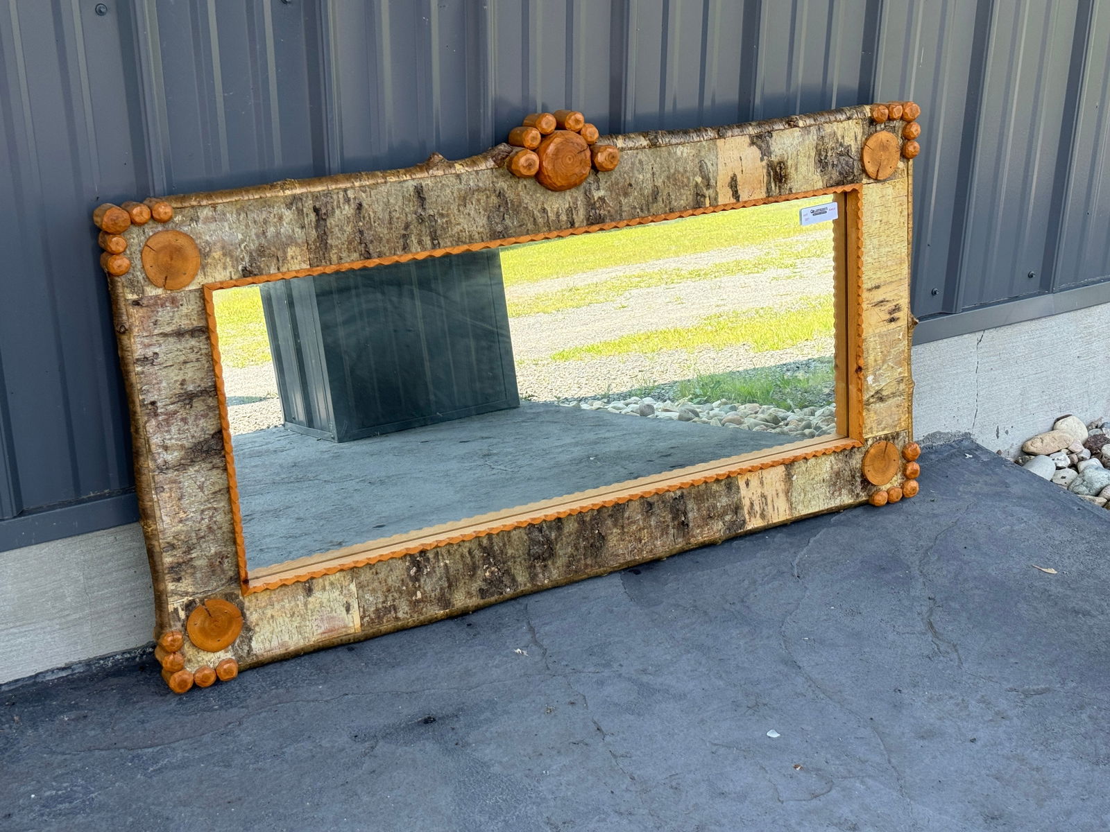 Adirondack Yellow Birch Mantle Mirror (1 of 4)
