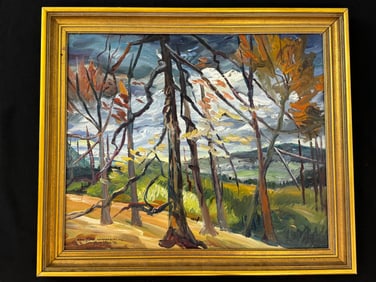 Steve Story "Fall Scene Adirondacks, NY" Painting