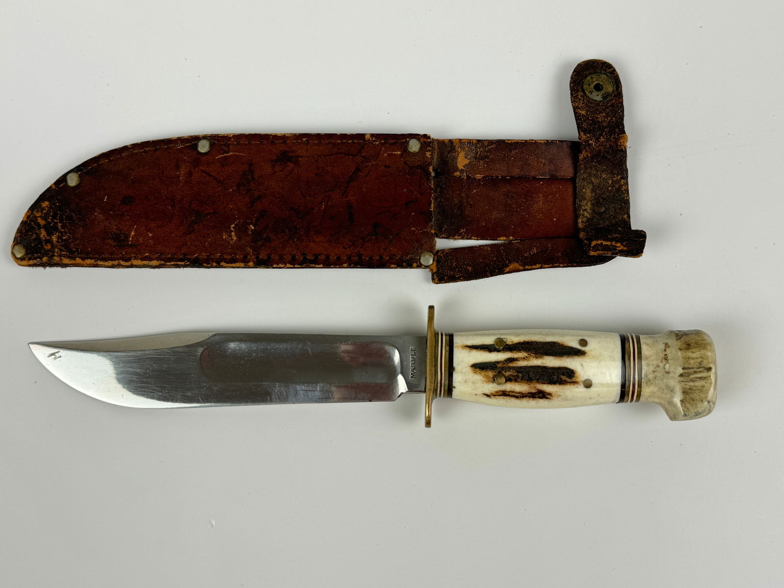 Marbles Hunting Knife with Stag Handle (1 of 3)