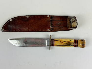 Marbles Hunting Knife with Stag Handle